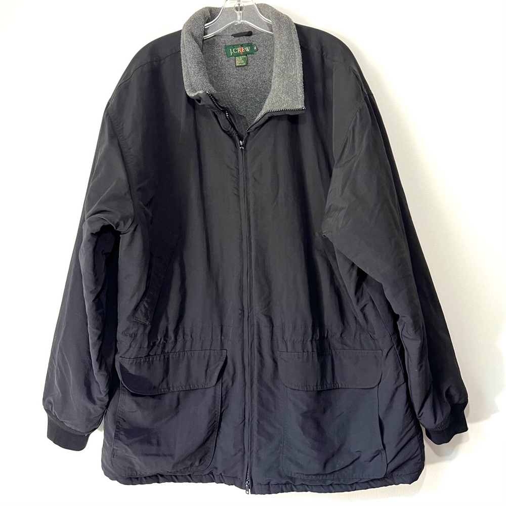 J Crew Men’s Black / Grey Coat Size XL